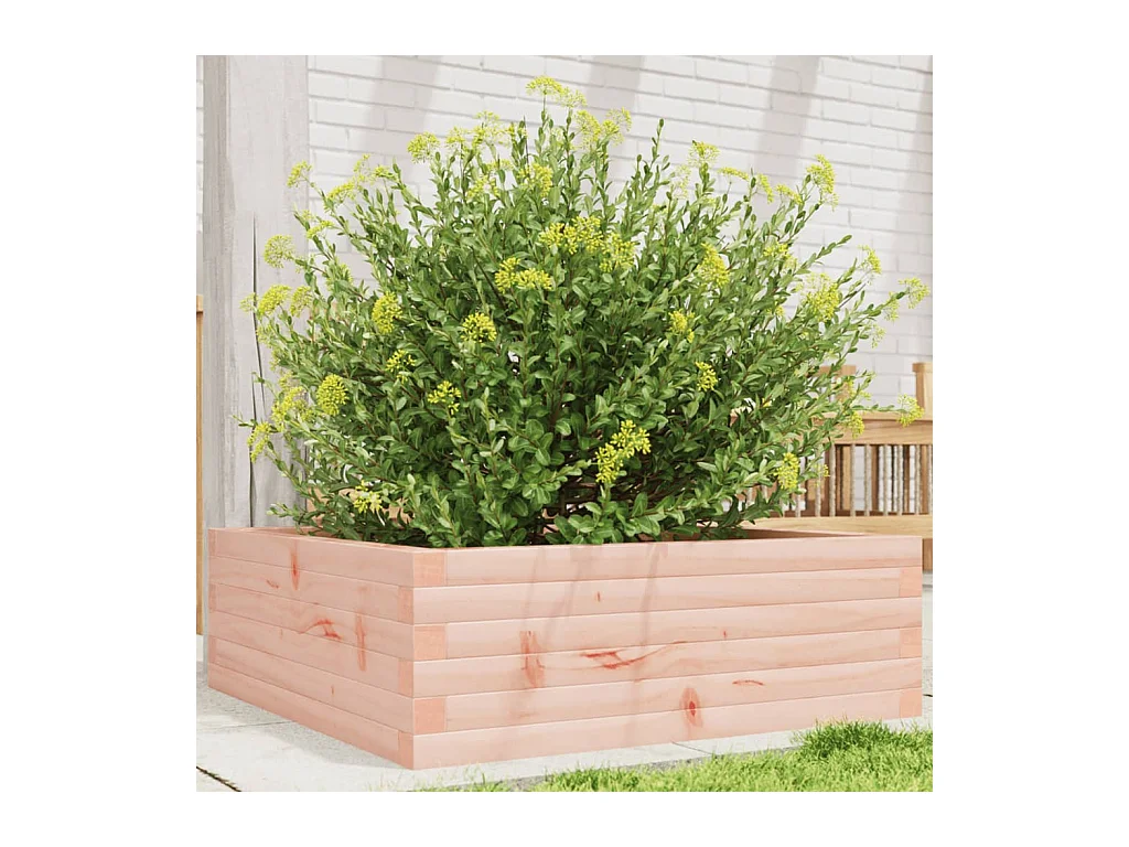 Jardinière 70x70x23 cm bois massif douglas FR68626