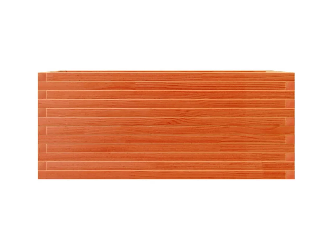 Plantenbak 110x60x45,5 cm massief grenenhout wasbruin BE813517