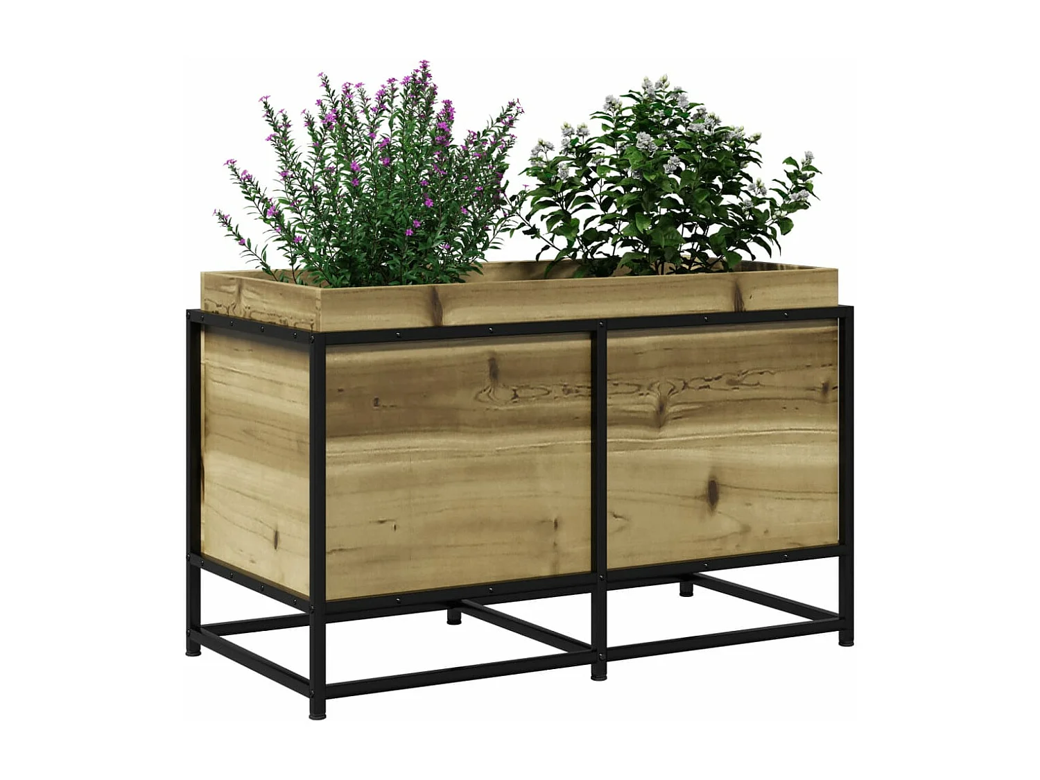 Jardinière 80x40x50 cm bois de pin imprégné FR70122