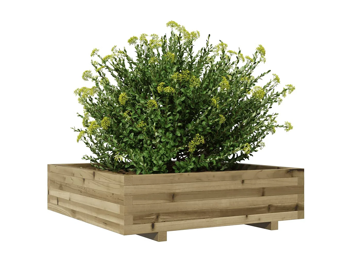 Plantenbak 90x90x26,5 cm geïmpregneerd grenenhout BE656535