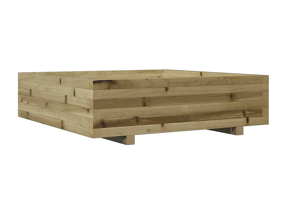 Jardinière 90x90x26,5 cm bois de pin imprégné FR60444