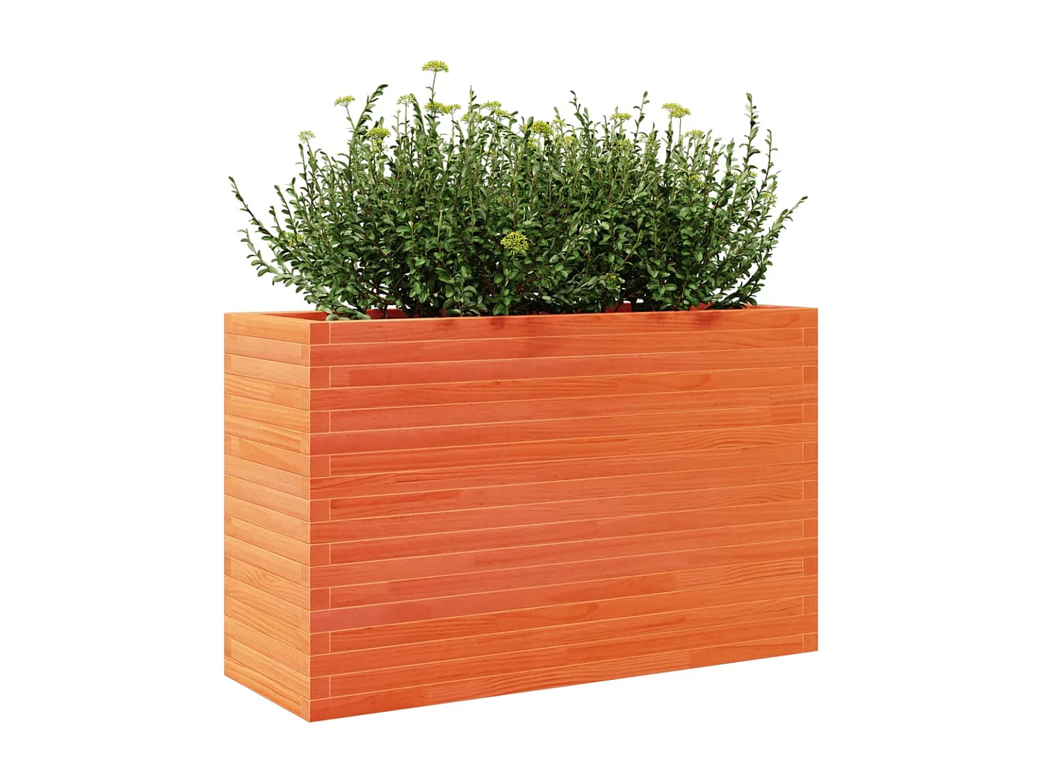 Jardinière cire marron 110x40x68,5 cm bois de pin massif FR95874