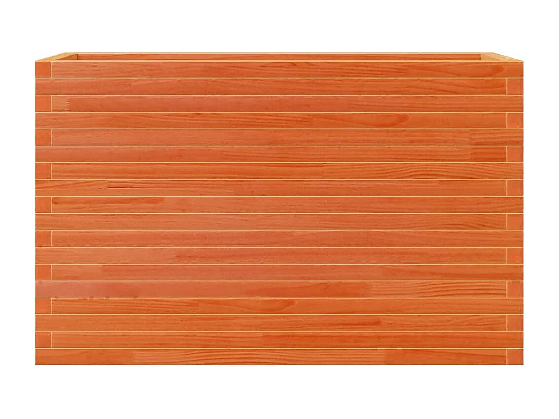 Jardinière cire marron 110x40x68,5 cm bois de pin massif FR95874
