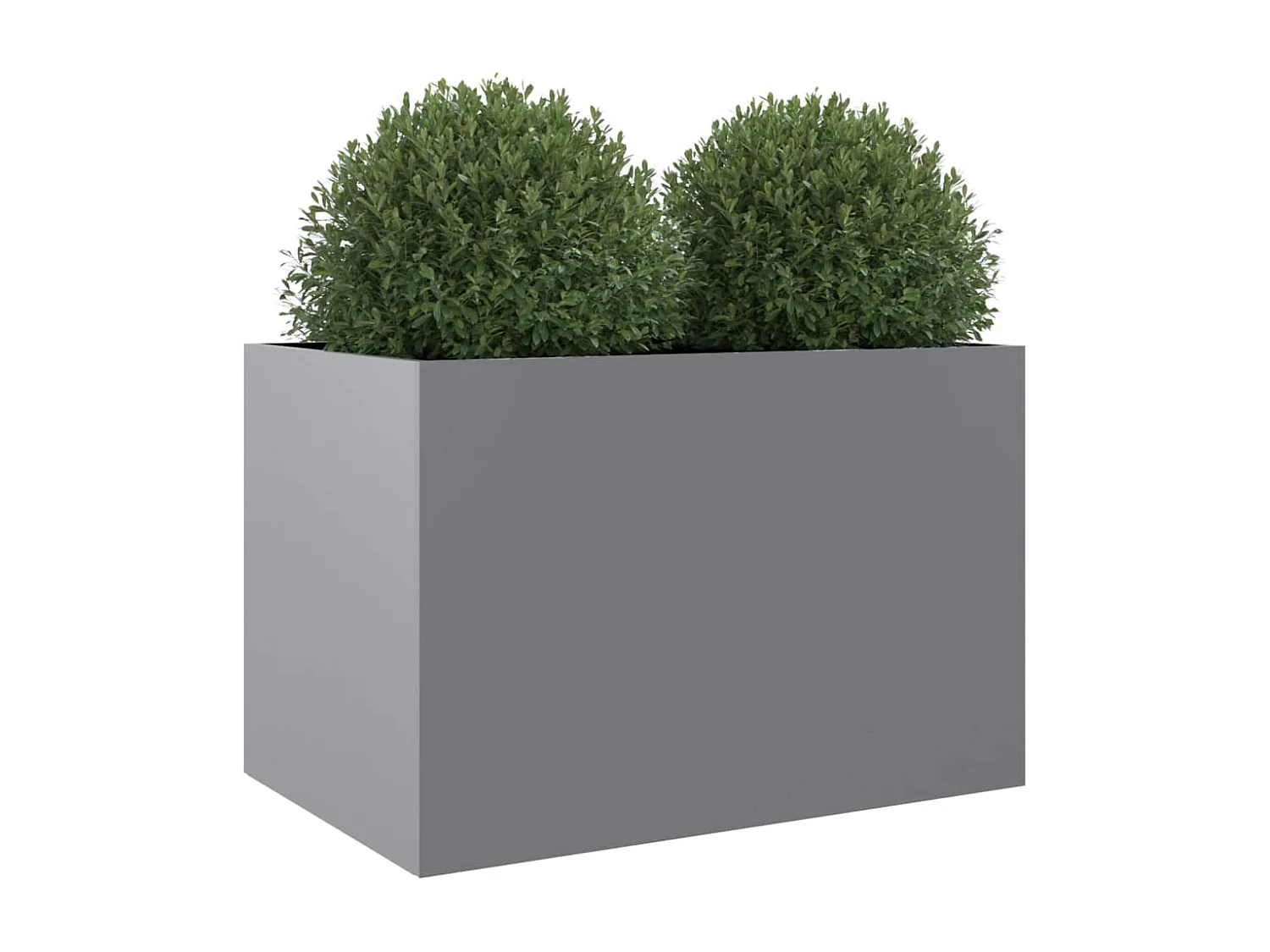 Jardinière argenté 62x47x46 cm acier galvanisé FR14672