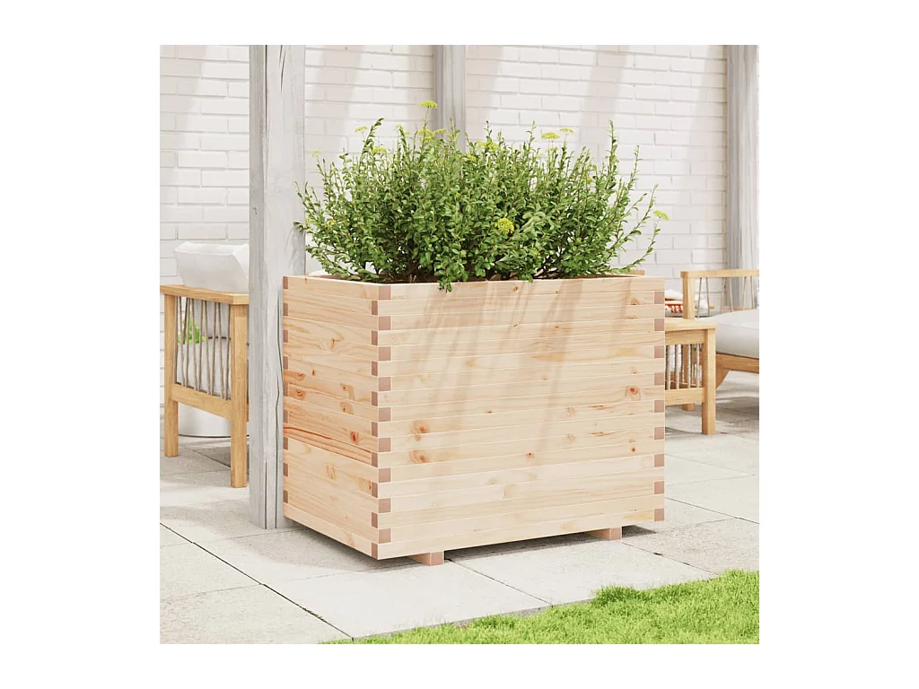 Jardinière 90x60x72 cm bois de pin massif FR21222