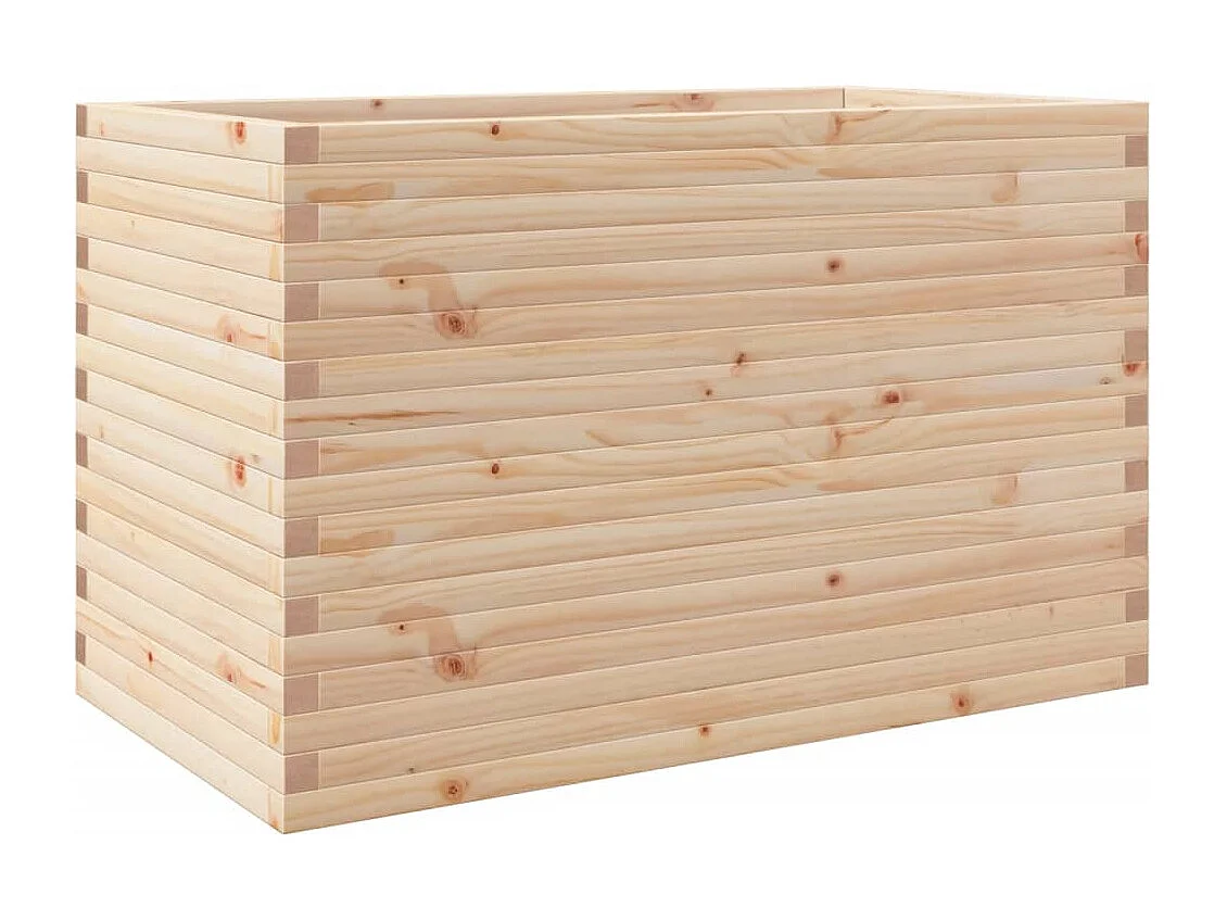 Jardinera madera maciza de pino 110x60x68,5 cm ES273343