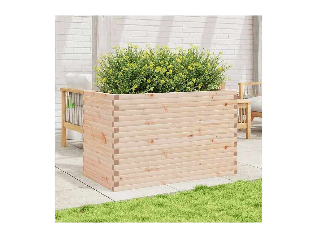 Jardinière 110x60x68,5 cm bois de pin massif FR96604