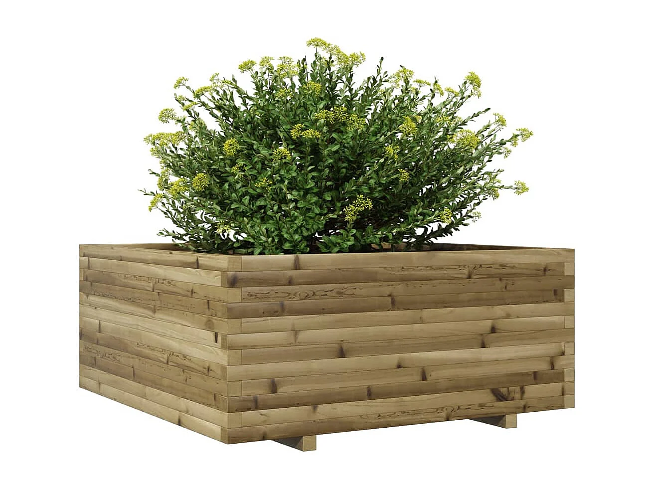 Jardinière 110x110x49,5 cm bois de pin imprégné FR48722