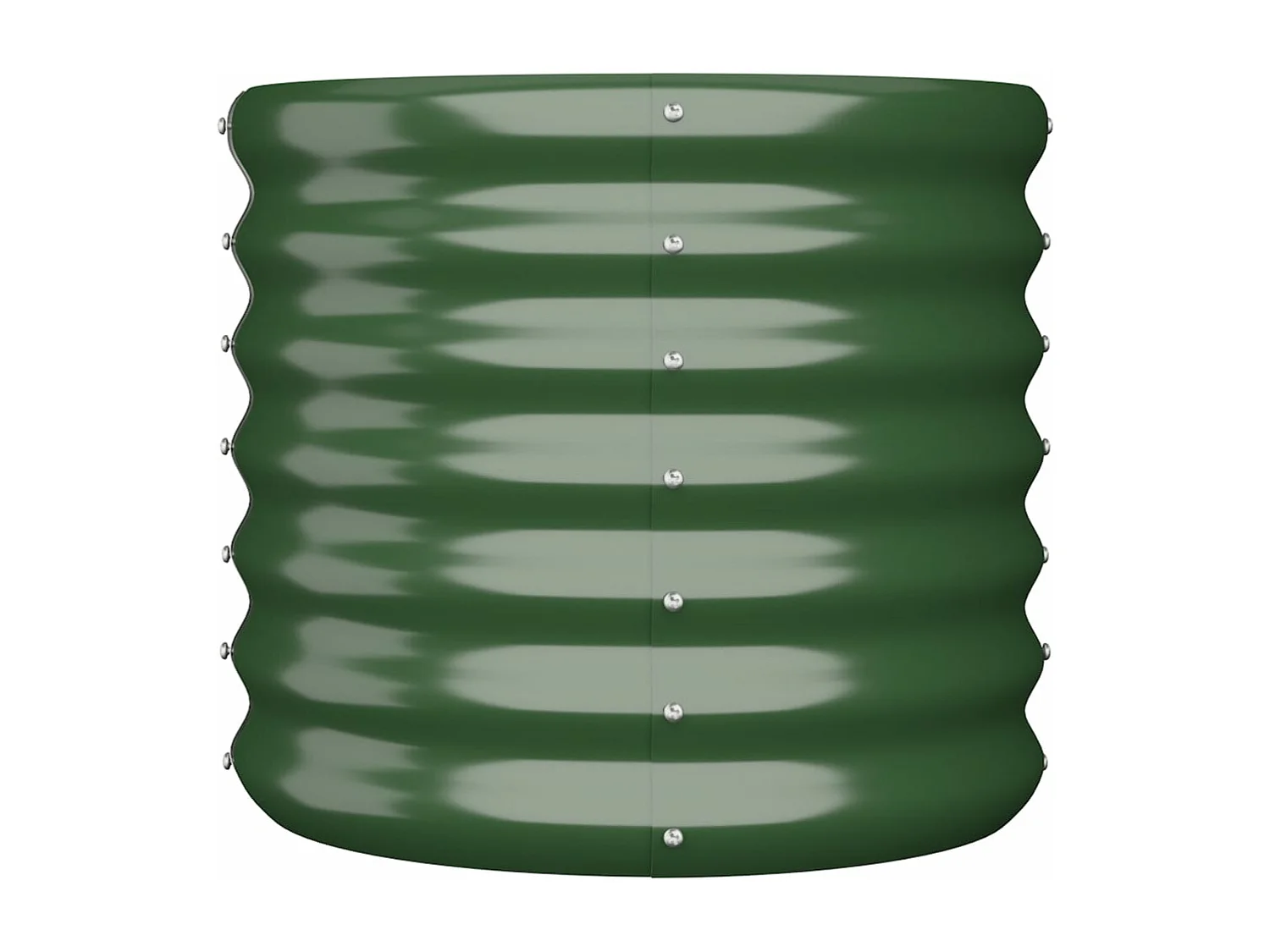 Jardinière de jardin Acier enduit de poudre 40x40x36 cm Vert FR93827