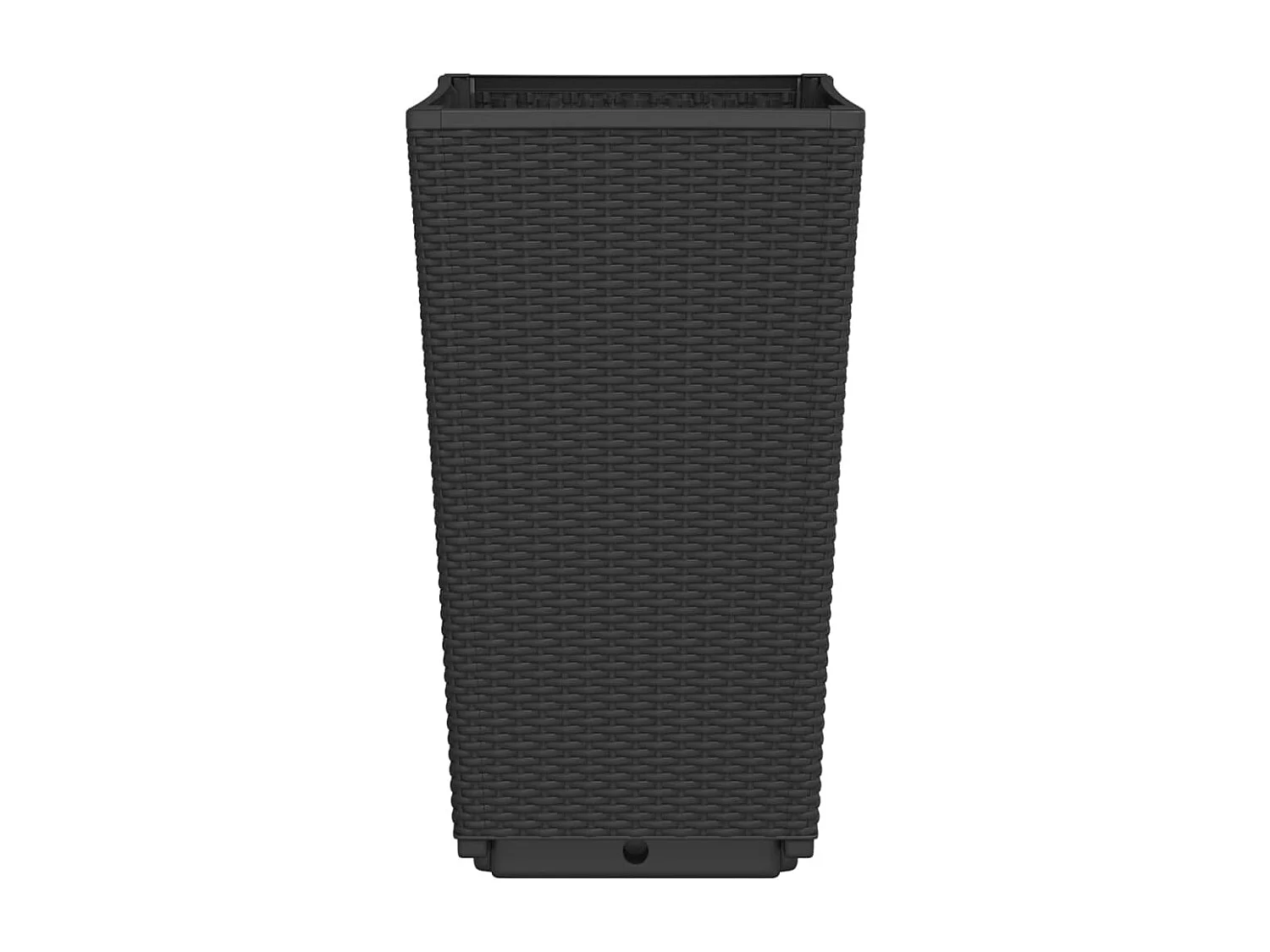 Jardinières 2 pcs noir 32,5x32,5x57 cm polypropylène FR47721