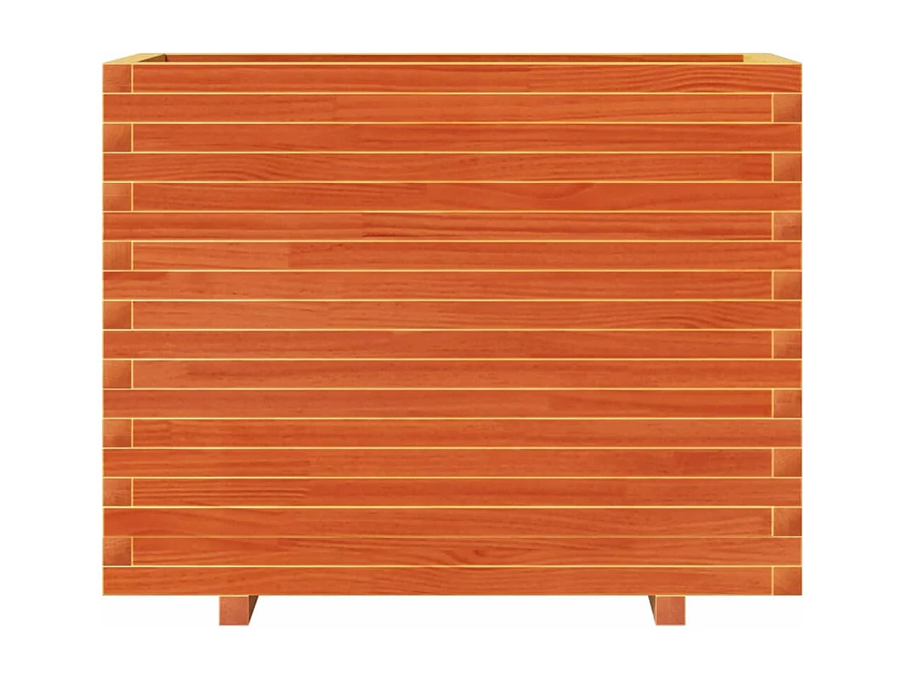 Jardinière cire marron 90x40x72 cm bois de pin massif FR35885