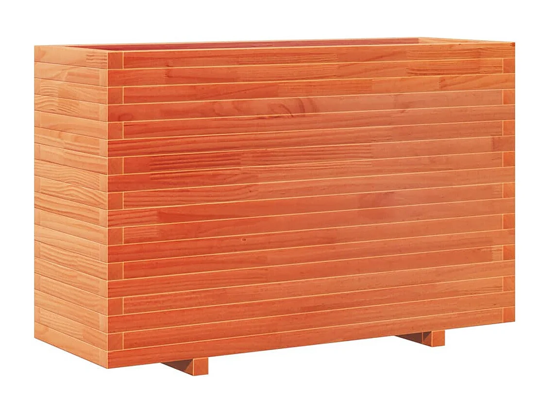 Jardinière cire marron 110x40x72,5 cm bois de pin massif FR97914