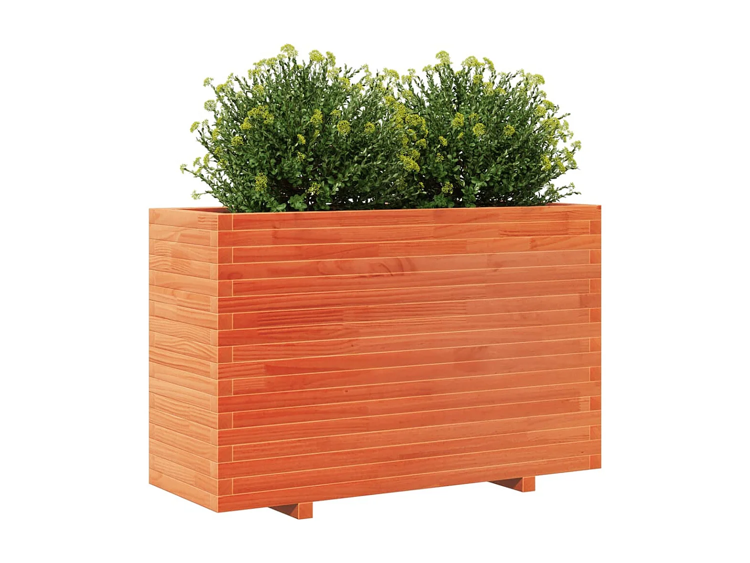 Jardinière cire marron 110x40x72,5 cm bois de pin massif FR97914