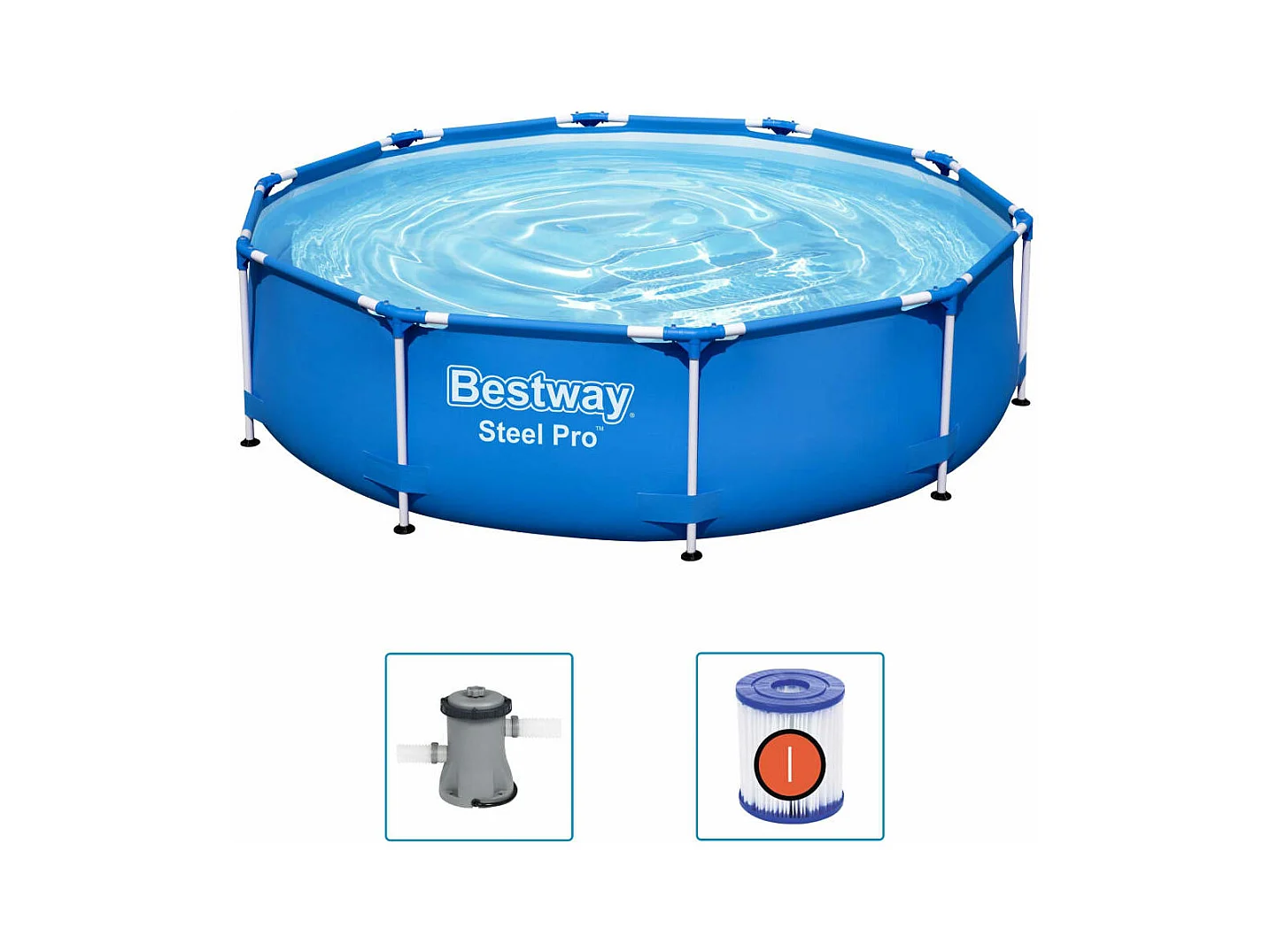 Piscine Steel Pro 305x76 cm FR230310