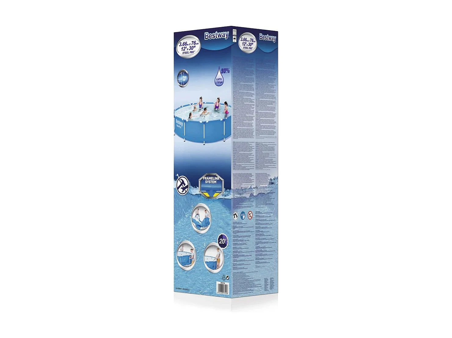 Ensemble de piscine Steel Pro Cadre 366x76 cm FR194993