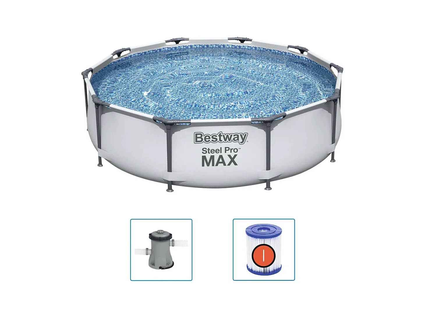 Set de piscina Steel Pro MAX 305x76 cm ES663376