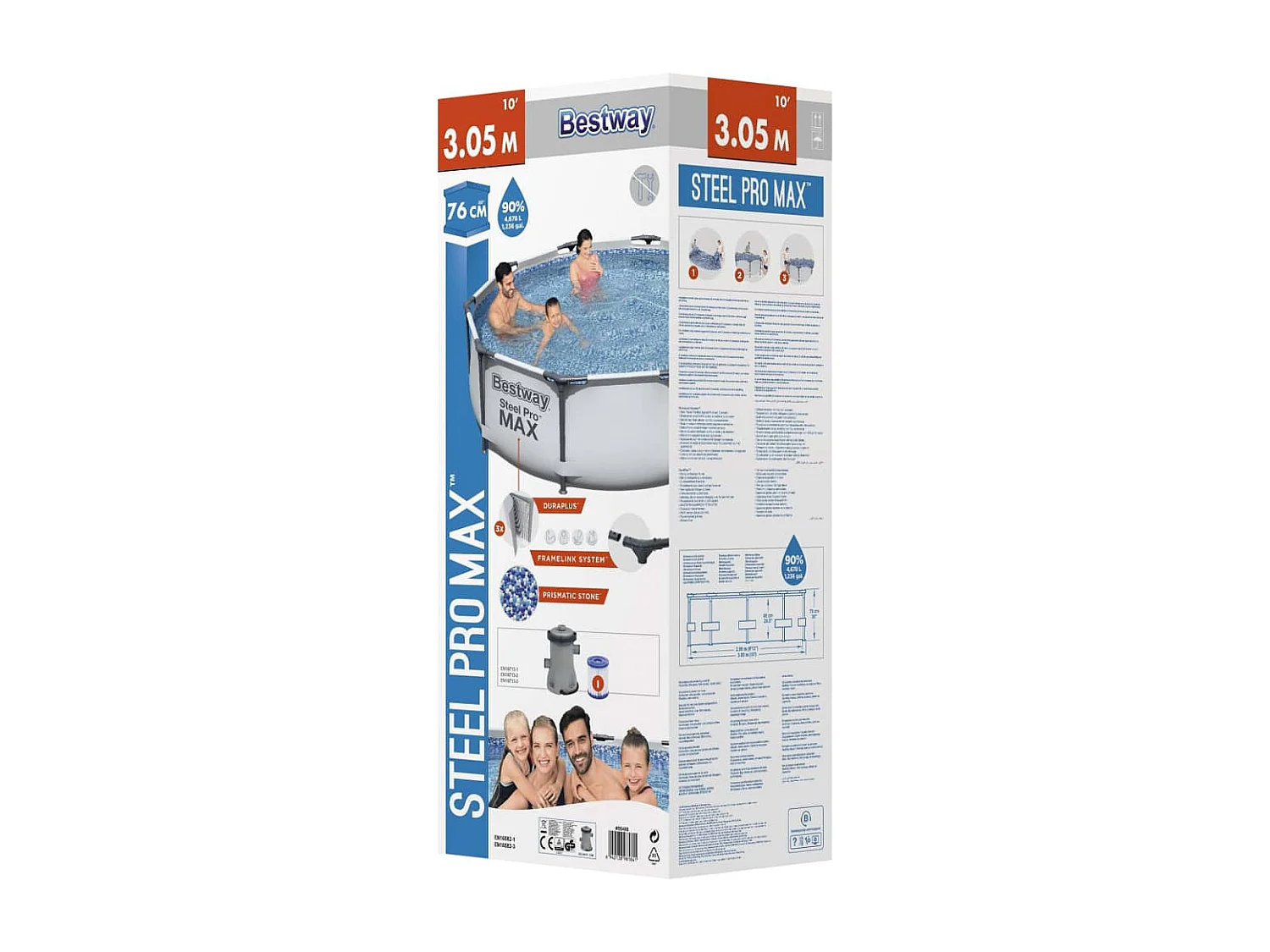 Ensemble de piscine Steel Pro MAX 305x76 cm FR425663