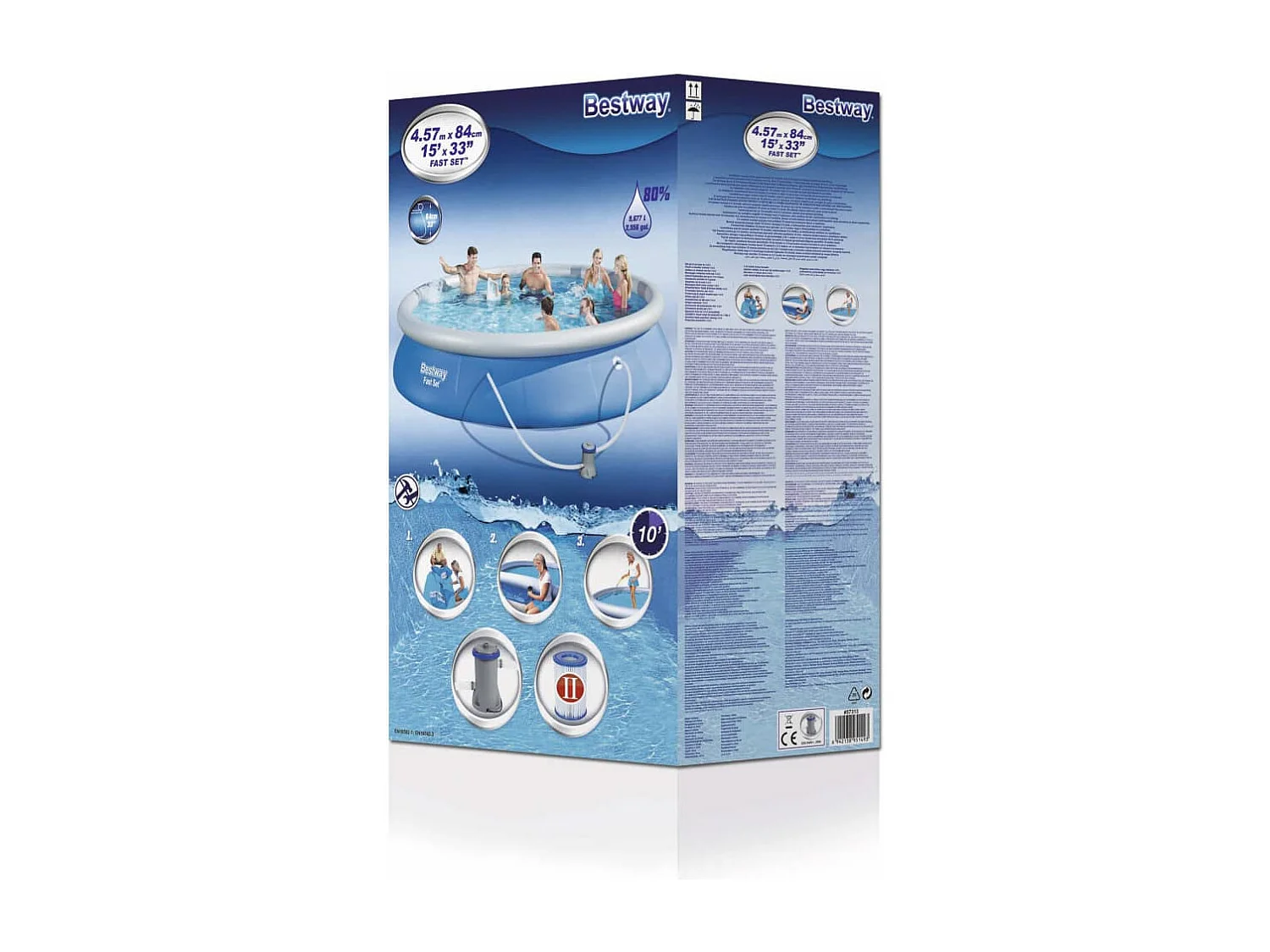 Ensemble de piscine Fast Set 457 x 84 cm 57313 FR622778