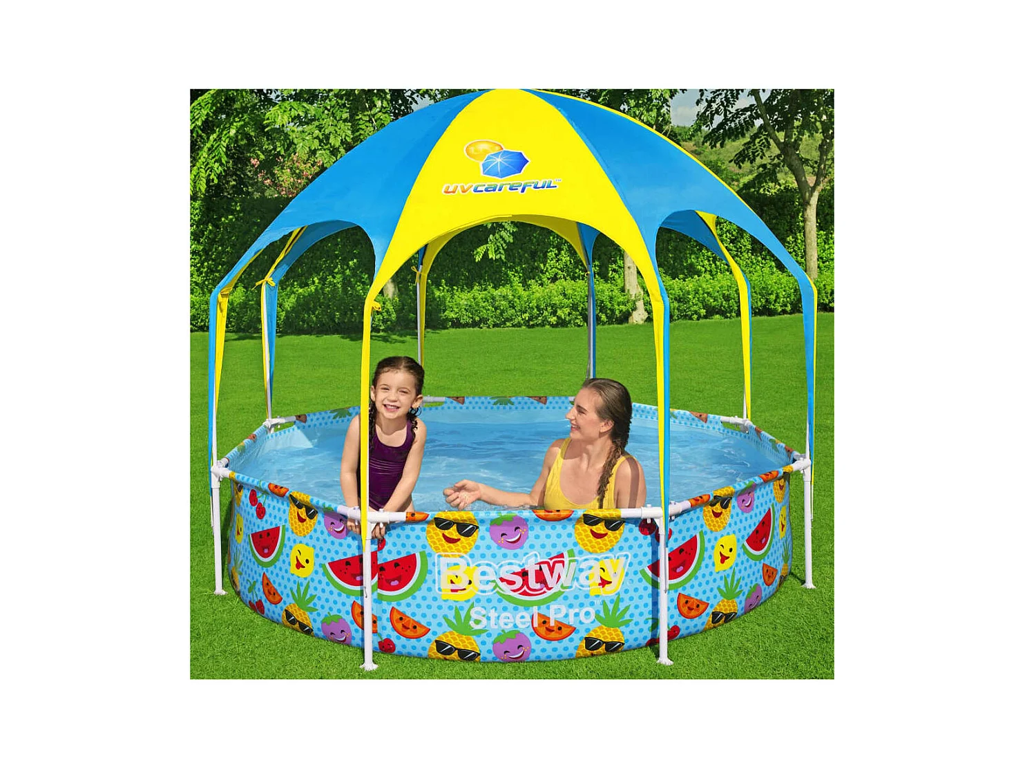 Piscine hors sol Steel Pro UV Careful pour enfants 244x51 cm FR588010