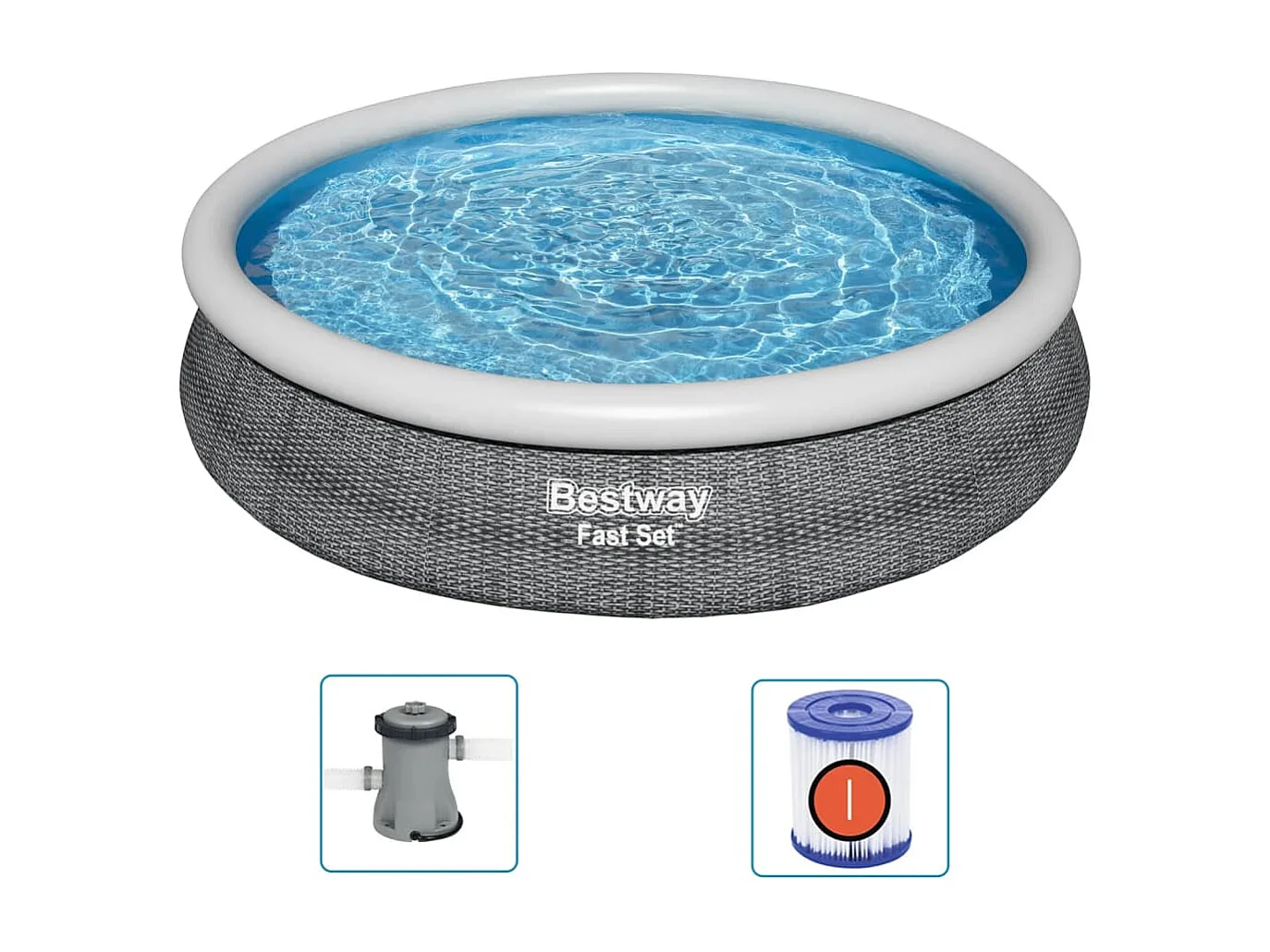 Ensemble de piscine ronde 366x76 cm FR948440