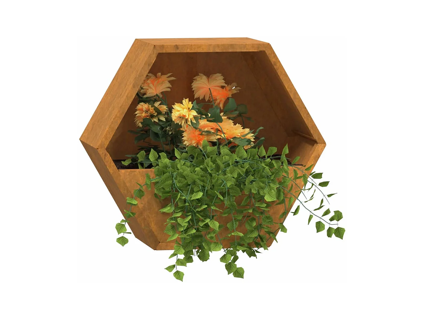 Jardinières murales 2 pcs Rouillé Acier corten 30x10x25 cm FR32449