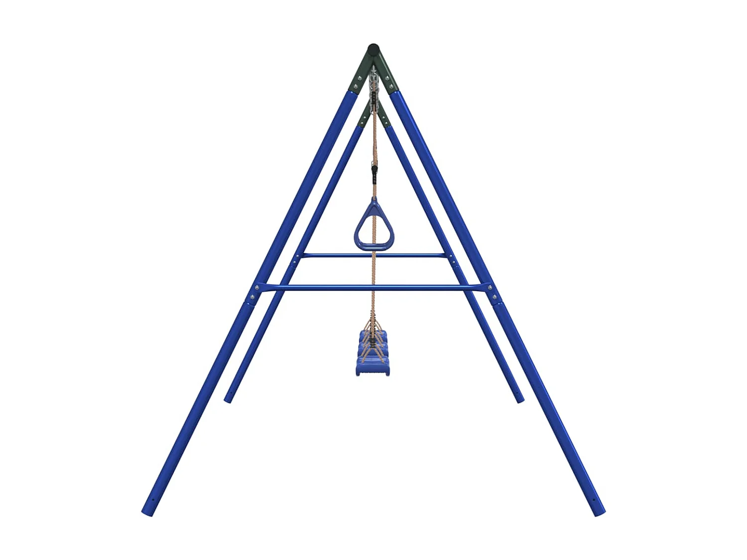 Juego de columpios de exterior con columpios y trapecio ES656075