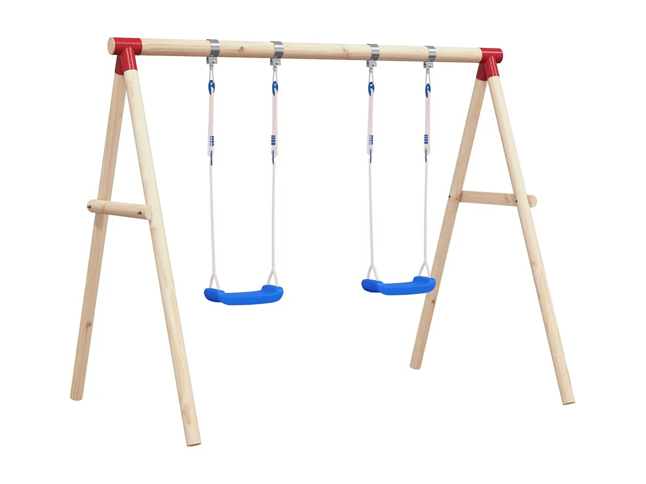 Sièges de balançoire avec cordes 2 pcs bleu 38x16 cm PE FR737366