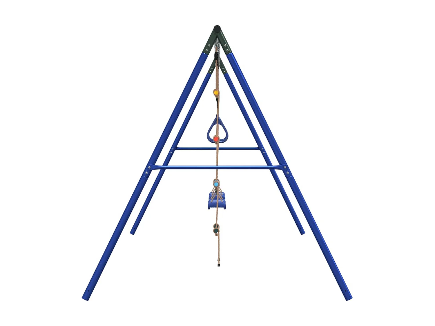 Set de columpios de exterior con columpios, trapecio y escalera ES477275