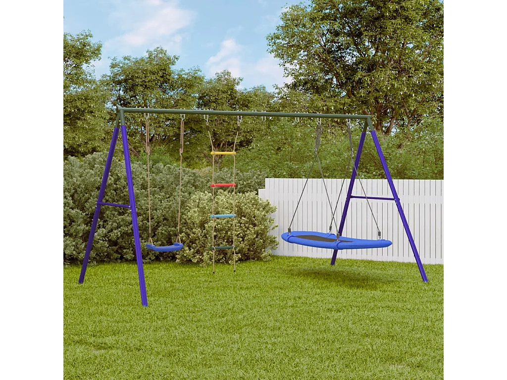 Conj. baloiço p/ exterior c/ baloiço escada e baloiço ninho PT449125