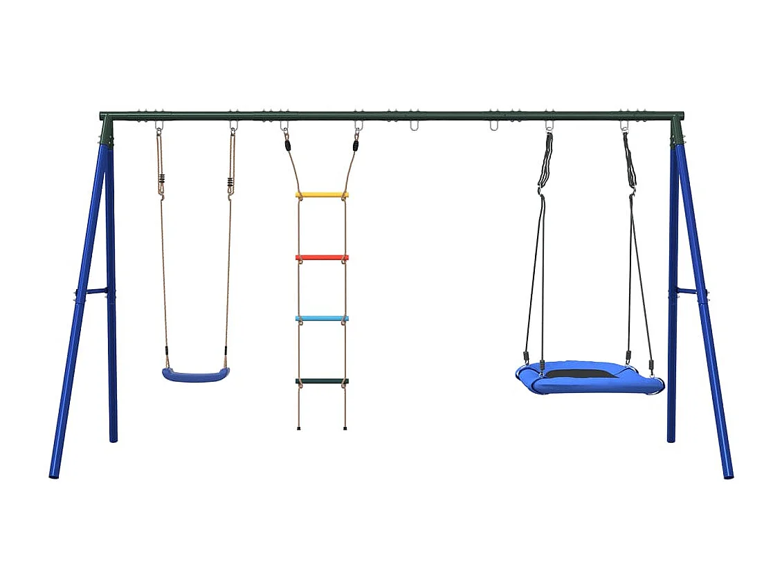 Conj. baloiço p/ exterior c/ baloiço escada e baloiço ninho PT449125