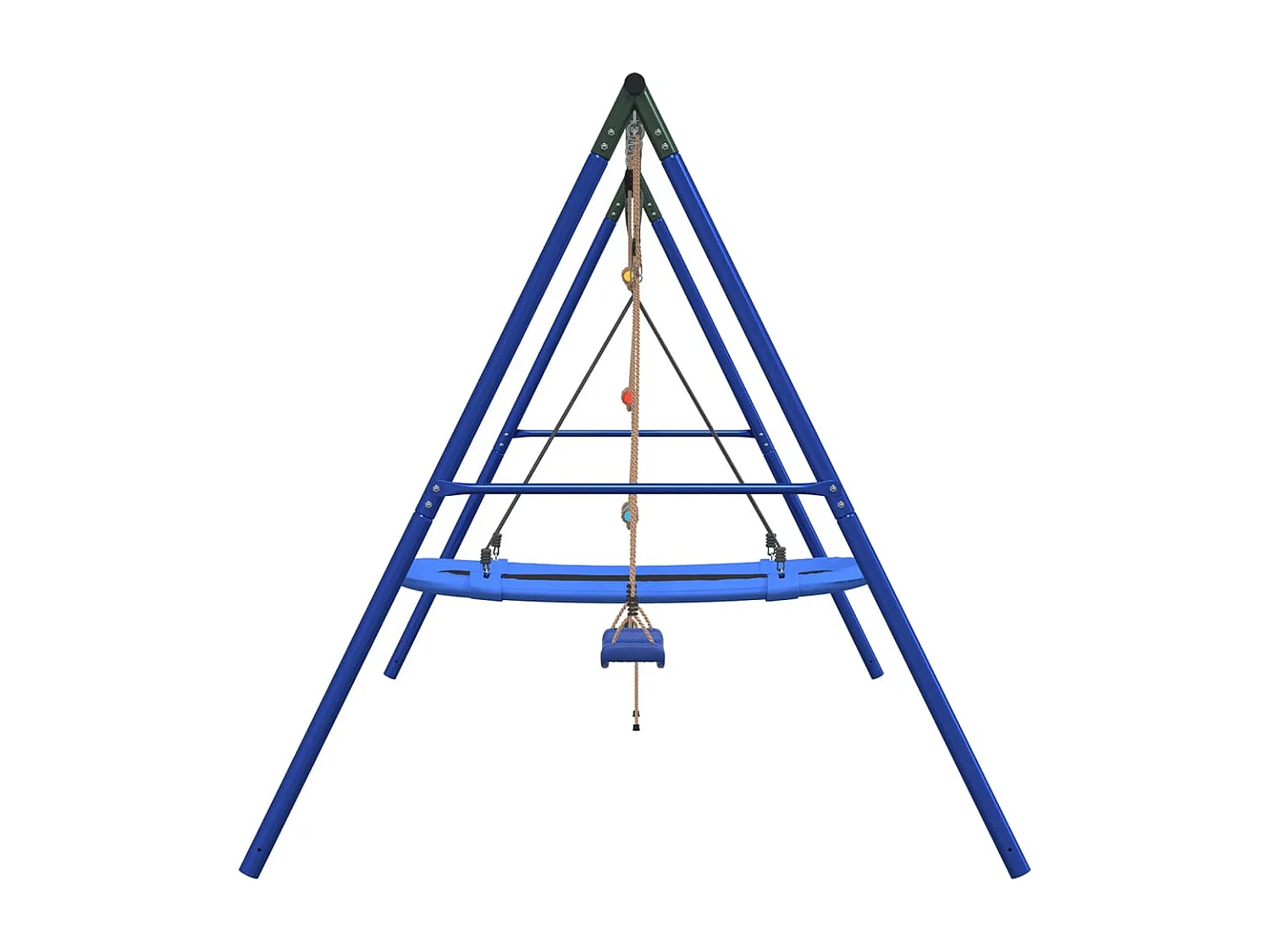 Conj. baloiço p/ exterior c/ baloiço escada e baloiço ninho PT449125