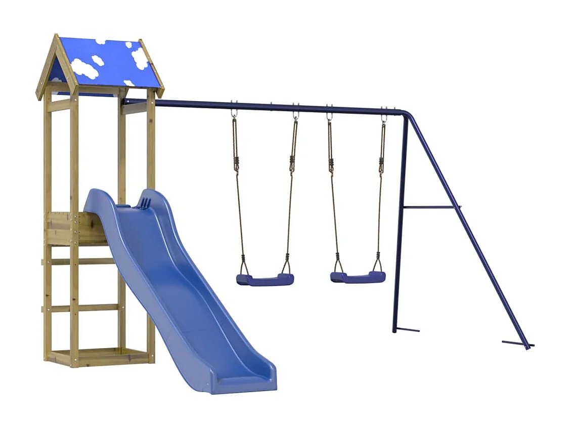 Aire de jeux d'extérieur bois de pin imprégné FR31950