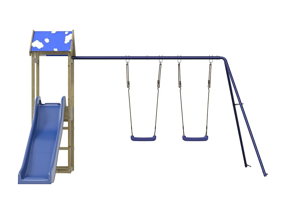 Aire de jeux d'extérieur bois de pin imprégné FR31950