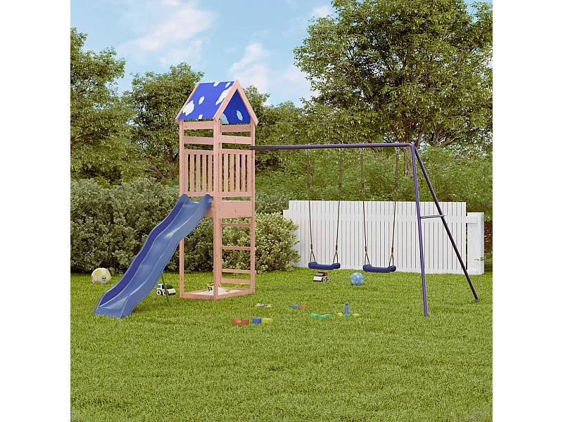 Aire de jeux d'extérieur bois massif de douglas FR25276