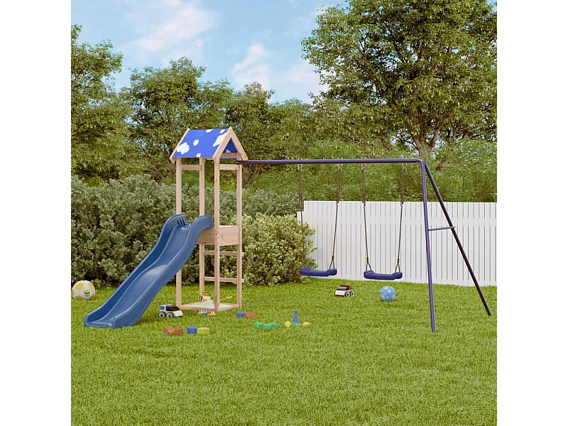 Aire de jeux d'extérieur bois de pin massif FR65820