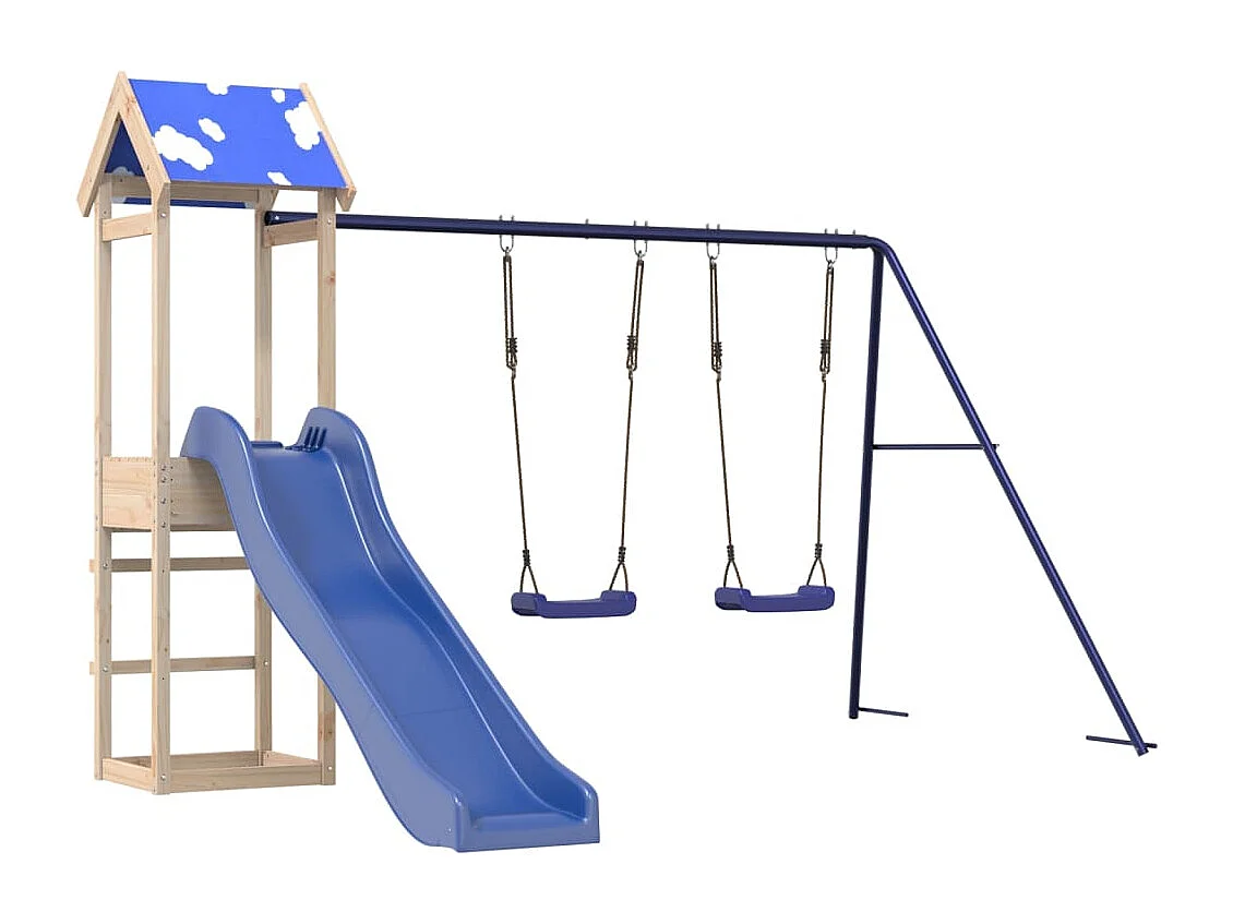 Aire de jeux d'extérieur bois de pin massif FR65820