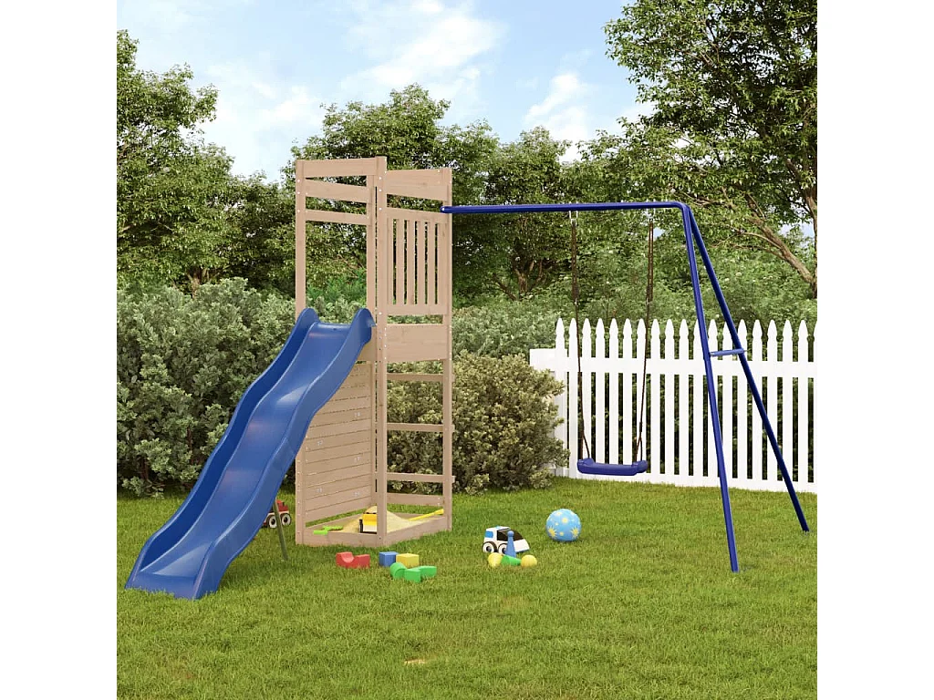 Aire de jeux d'extérieur bois de pin massif FR69187