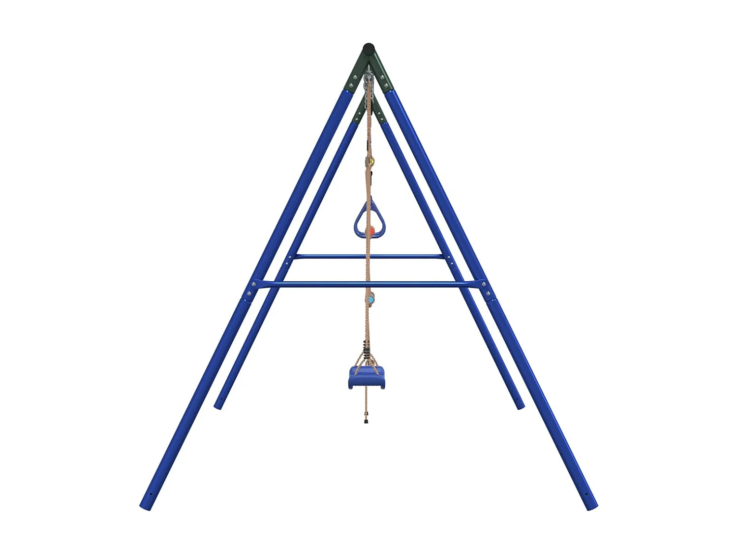 Juego de columpios de exterior con trapecio y escalera ES990169
