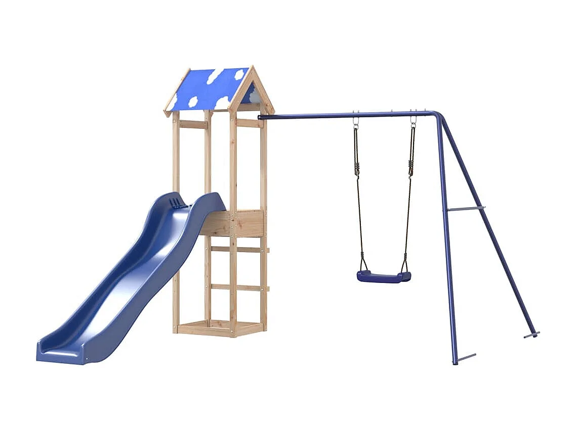 Aire de jeux d'extérieur bois de pin massif FR99340