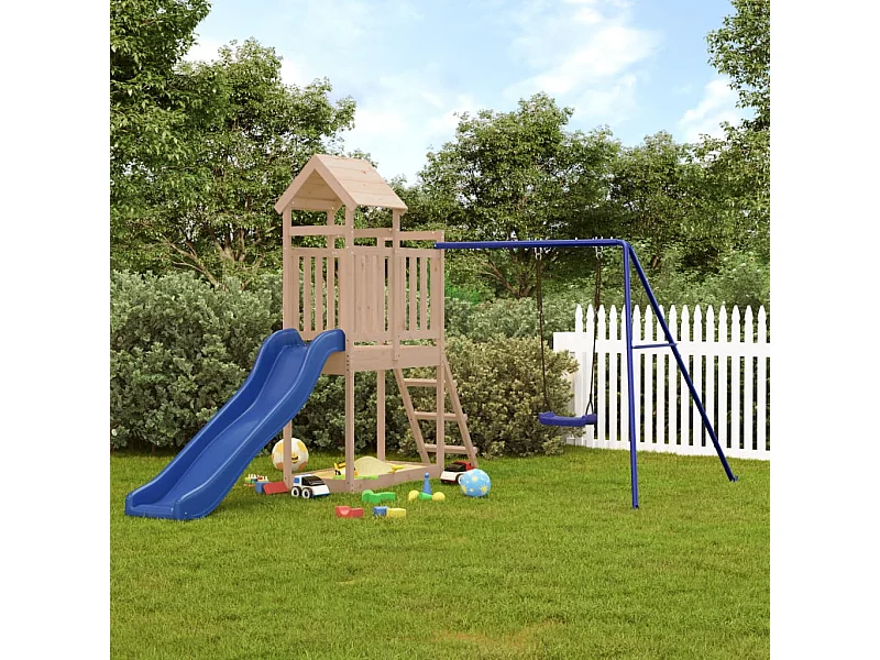 Aire de jeux d'extérieur bois de pin massif FR23250