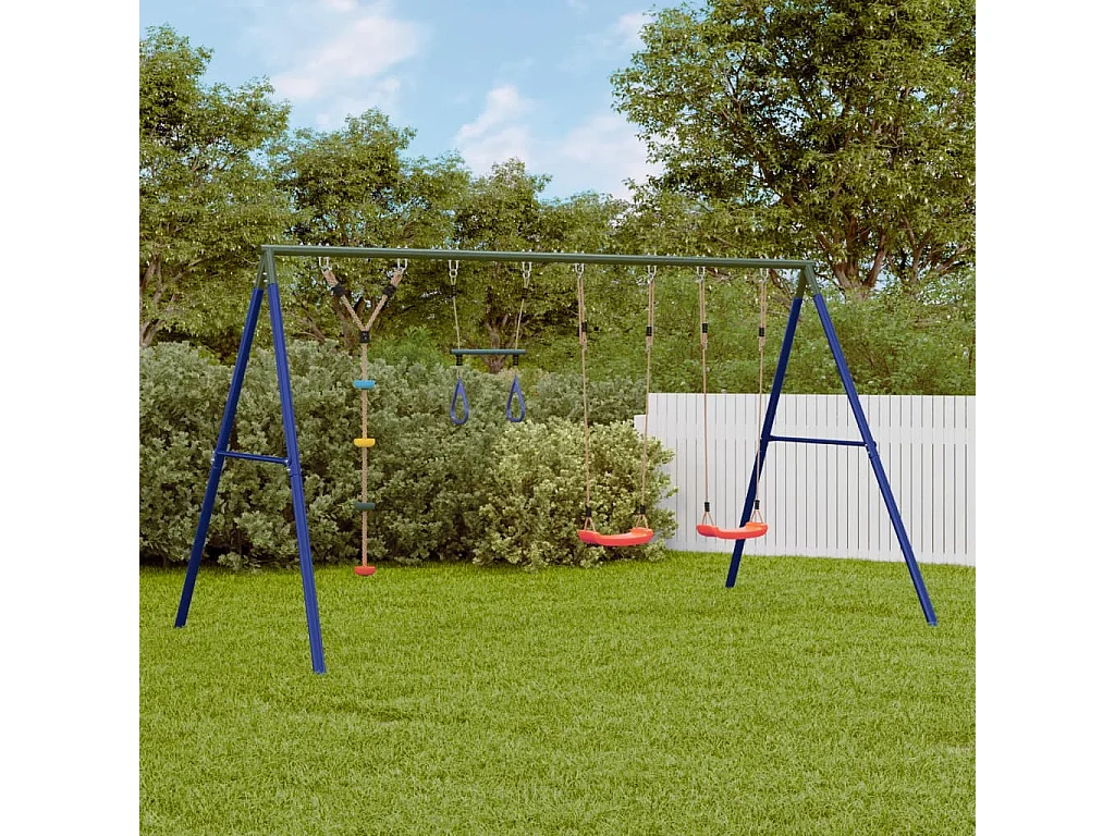 Juego de columpios con columpios, trapecio y cuerda de discos ES334433