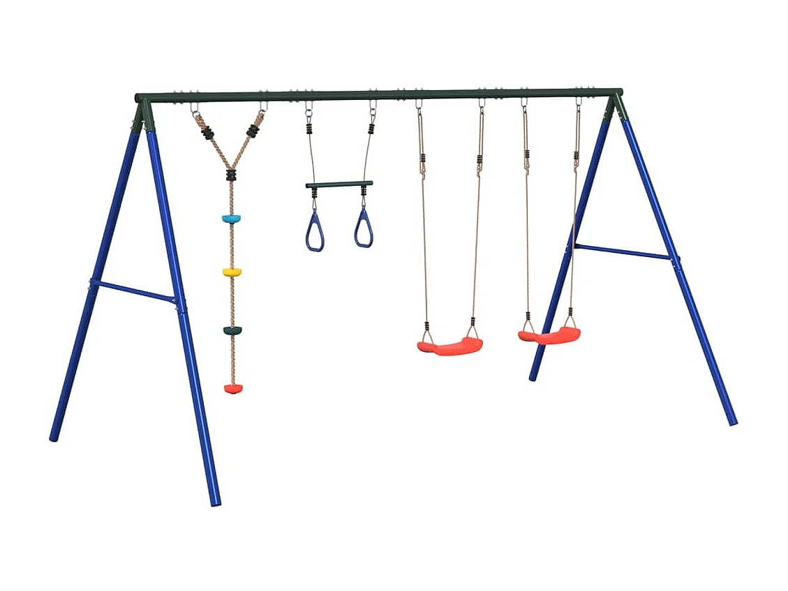 Juego de columpios con columpios, trapecio y cuerda de discos ES334433