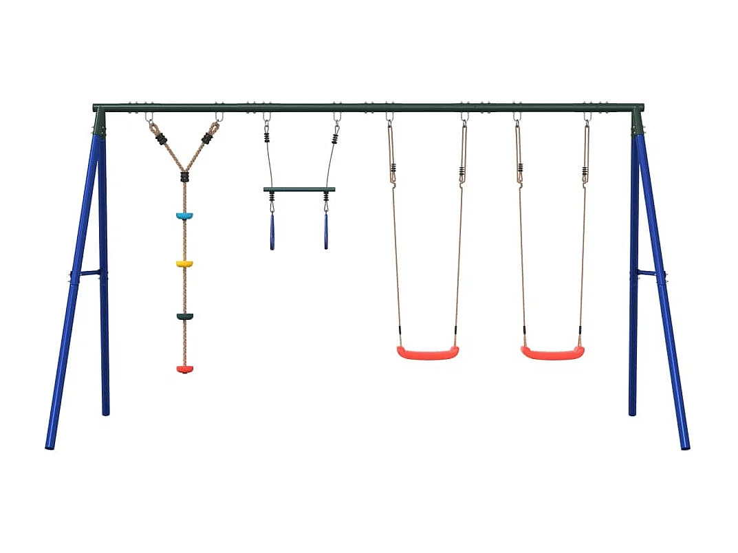 Juego de columpios con columpios, trapecio y cuerda de discos ES334433