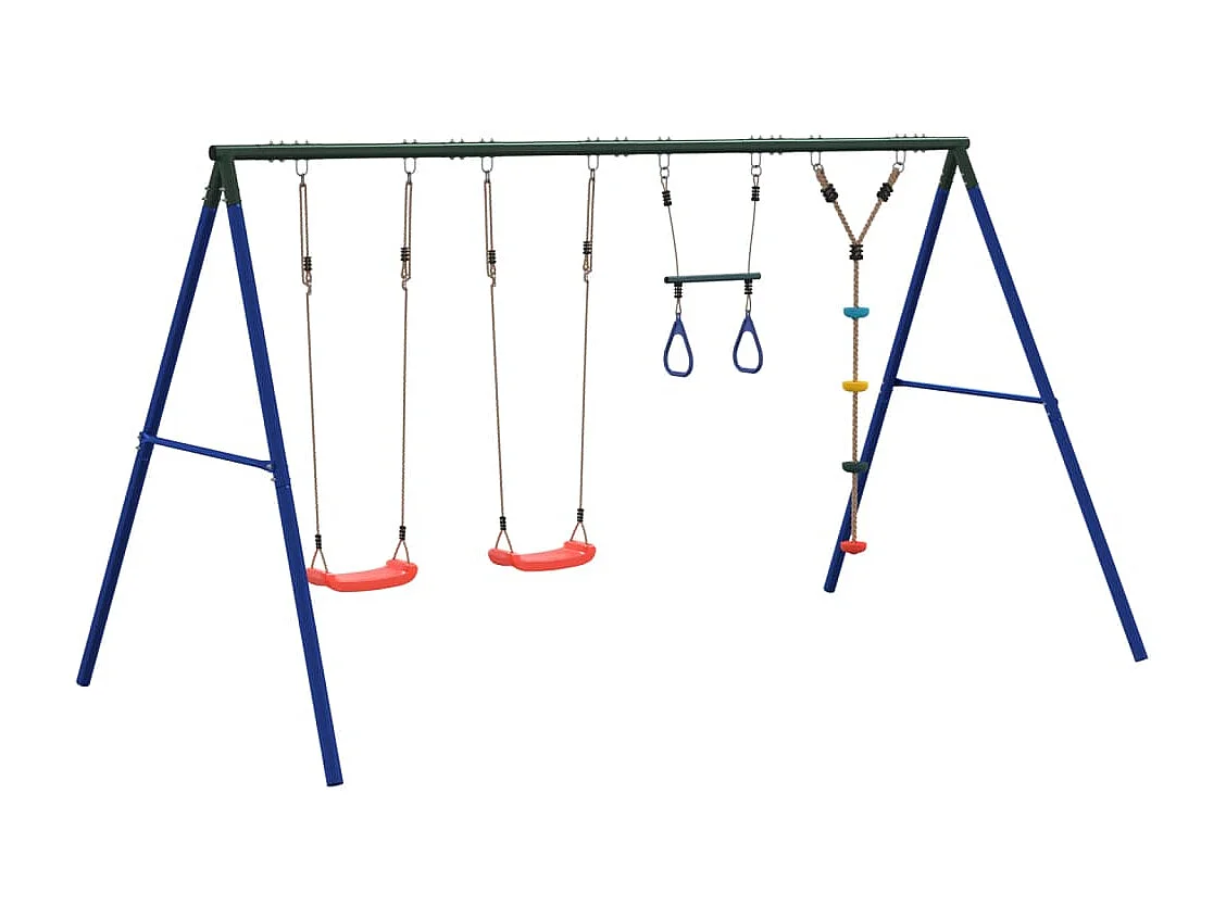 Juego de columpios con columpios, trapecio y cuerda de discos ES334433