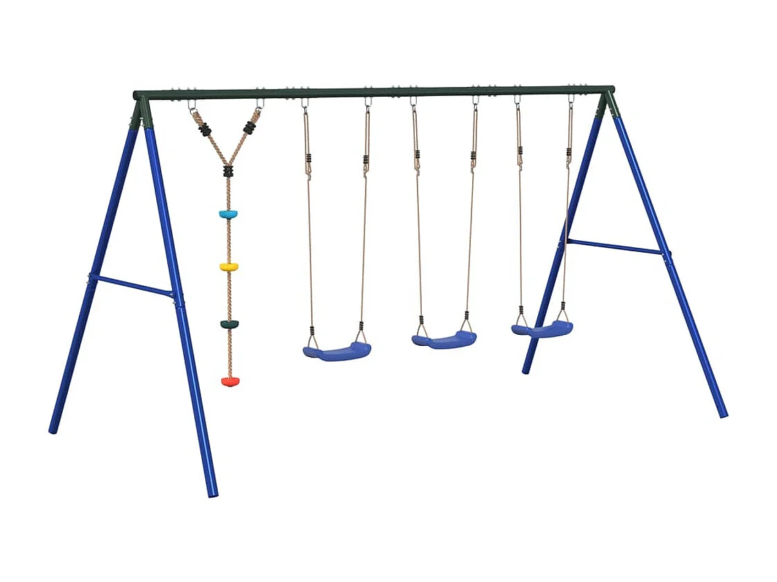 Juego de columpios de exterior con columpios y cuerda de discos ES192719