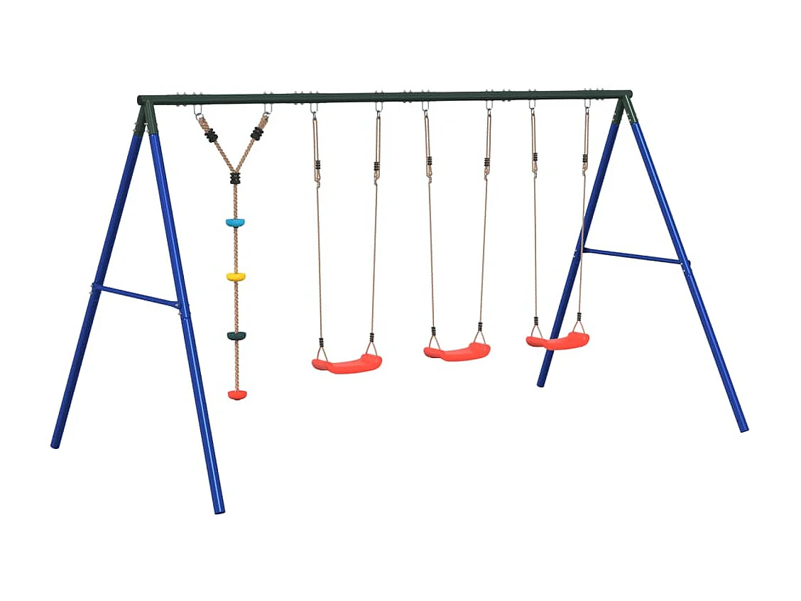 Juego de columpios de exterior con columpios y cuerda de discos ES316275