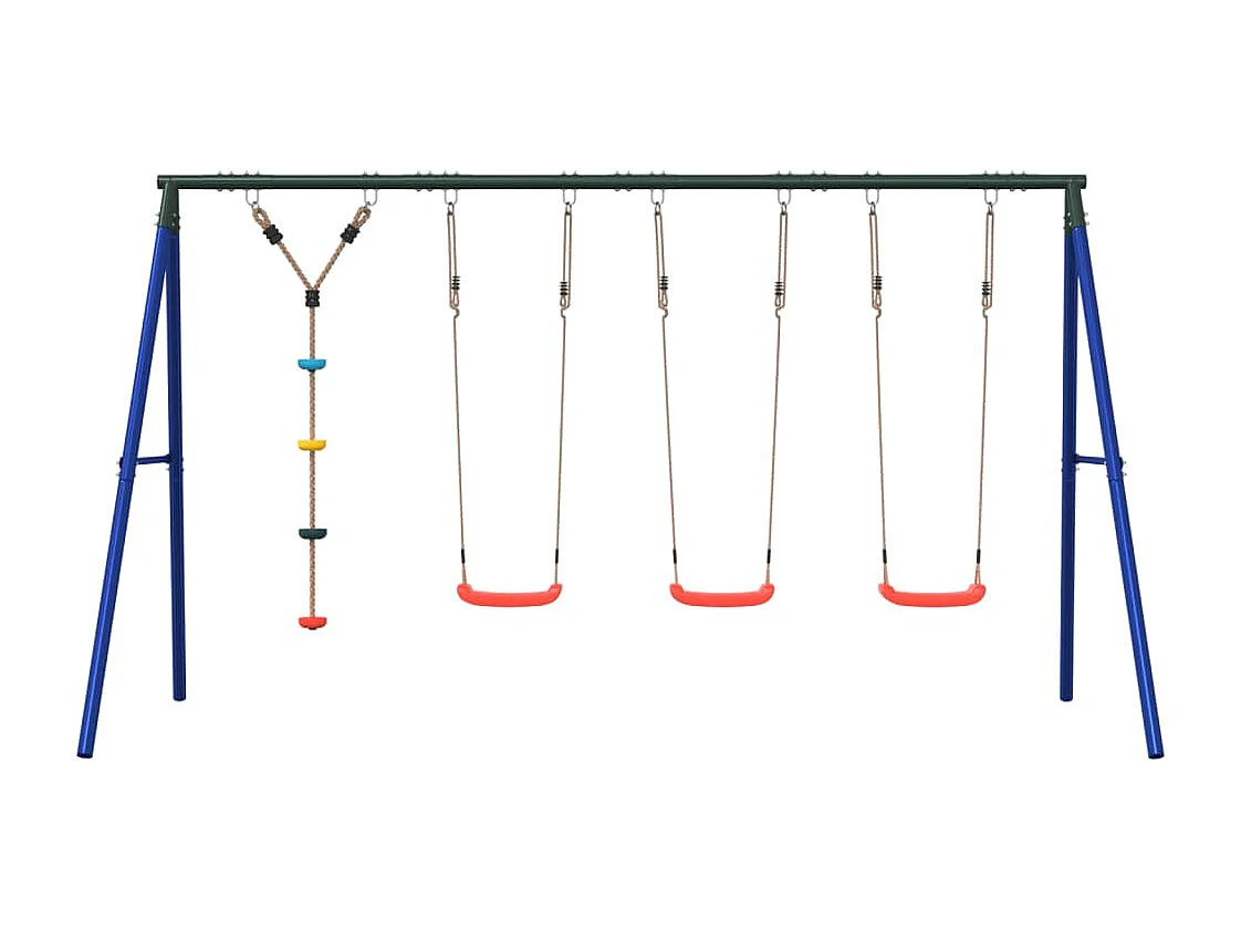 Juego de columpios de exterior con columpios y cuerda de discos ES316275