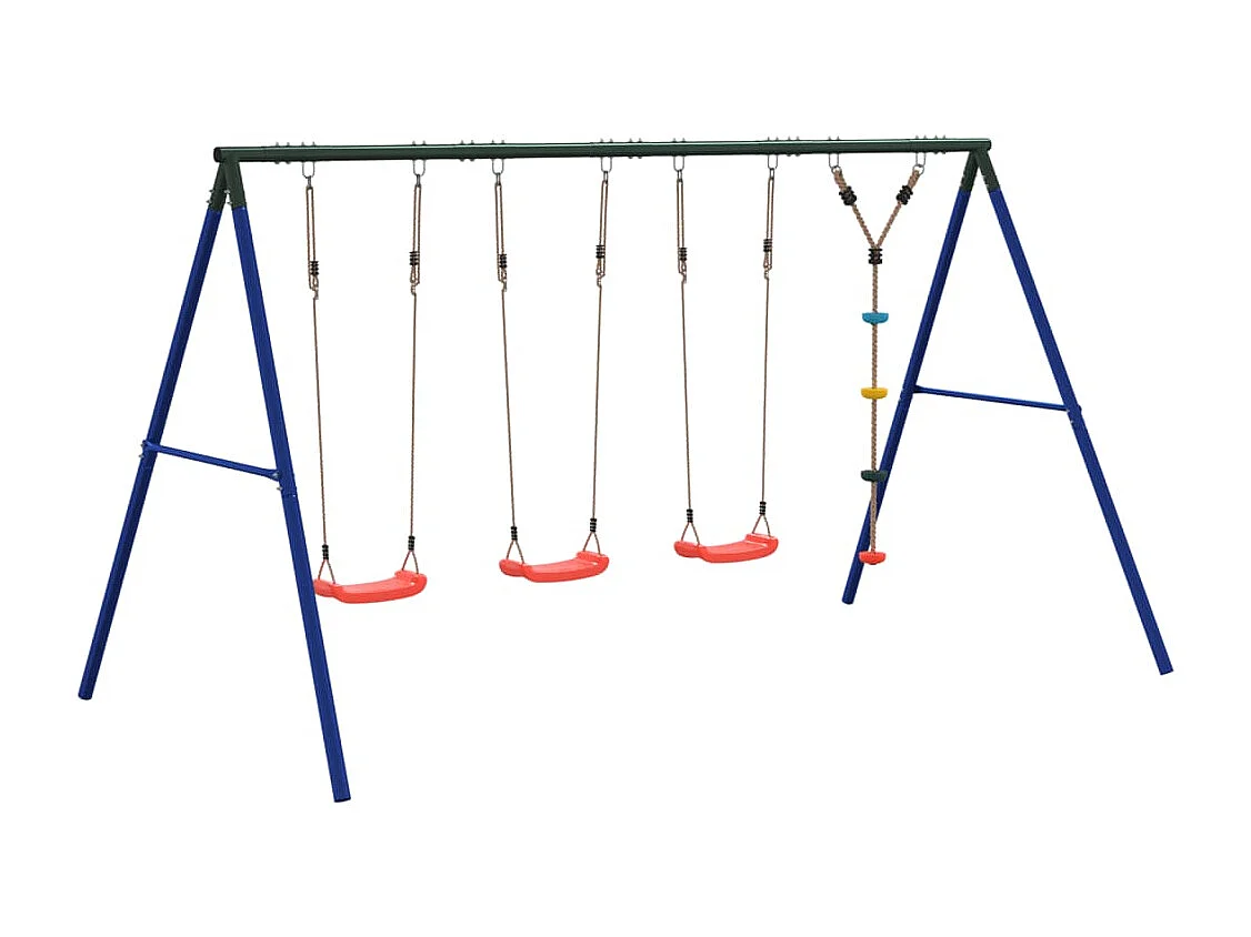 Juego de columpios de exterior con columpios y cuerda de discos ES316275