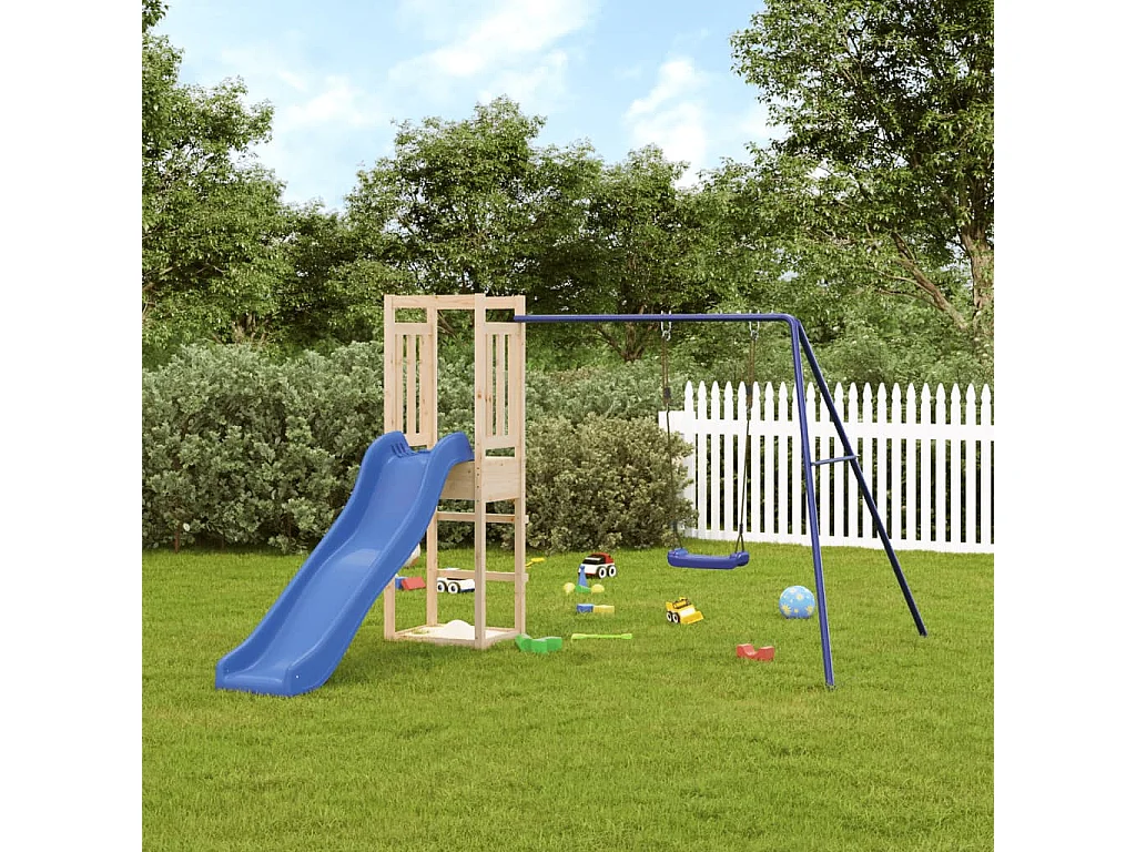 Aire de jeux d'extérieur bois de pin massif FR13535