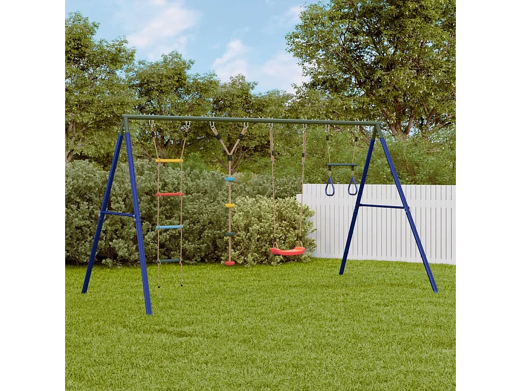 Set de columpios, trapecio, escalera y cuerda de discos ES634766